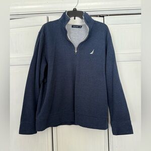 Nautica Men's Dark Blue Quarter Zip